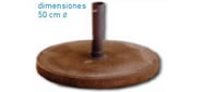Base de superficie de cemento de 25 kg.