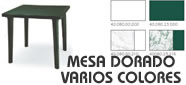 MESA DORADO RESINA