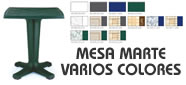 MESA CUADRADA MARTE 65 RESINA