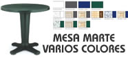 MESA REDONDA MARTE 78 RESINA