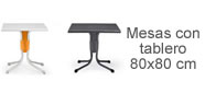 MESA PLEGABLE POLO CUADRADA 80x80 cm